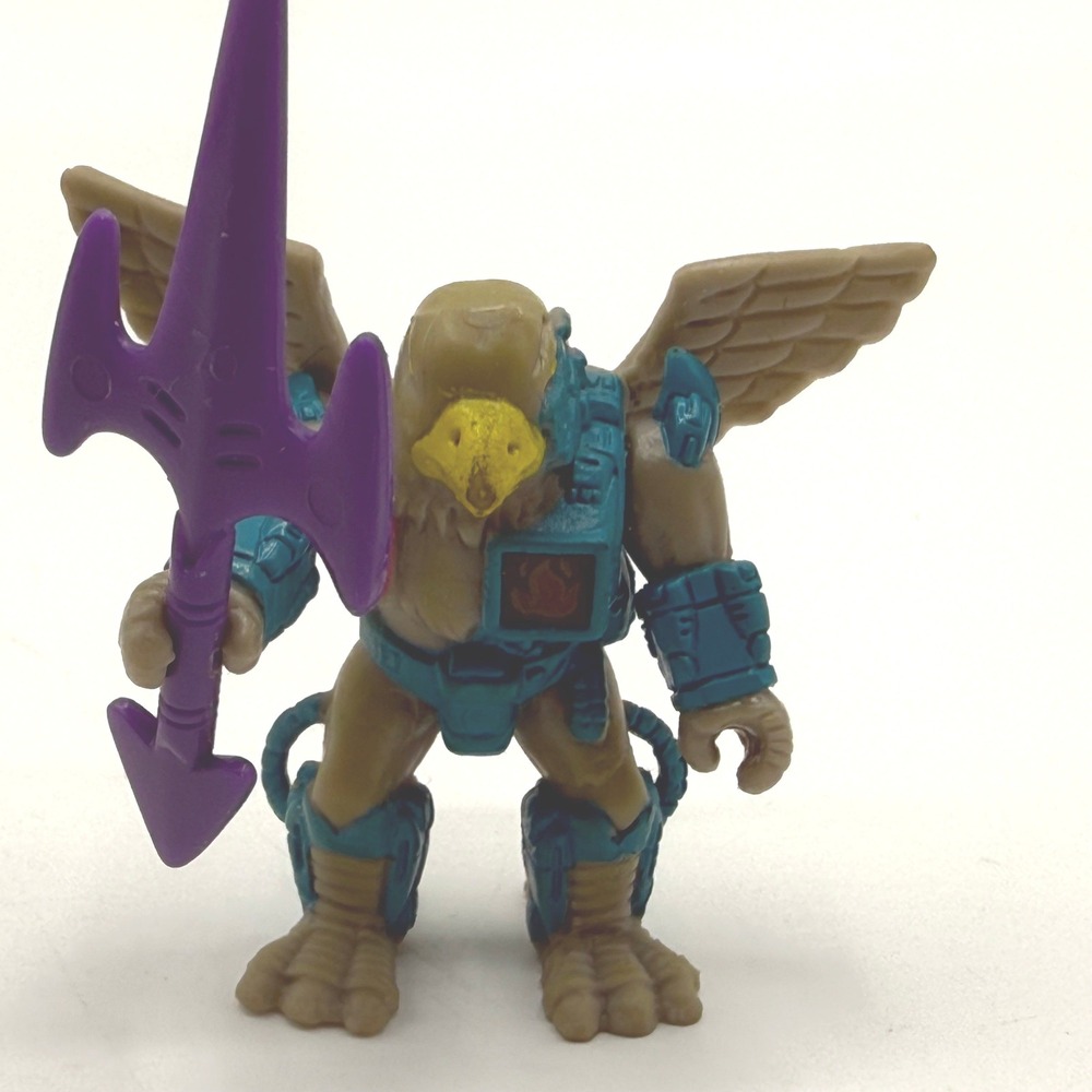 Vintage 1987 Battle Beasts Harrier Hawk #70 Weapon & Rub Figure Hasbro Takara